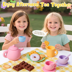 Golray silicone waffles provide textured snacks for creative storytelling at tea time.