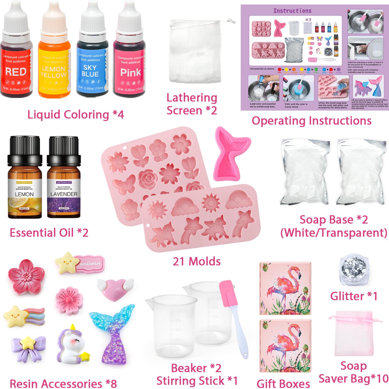 Golray soap kit mermaid molds for creative scented soaps