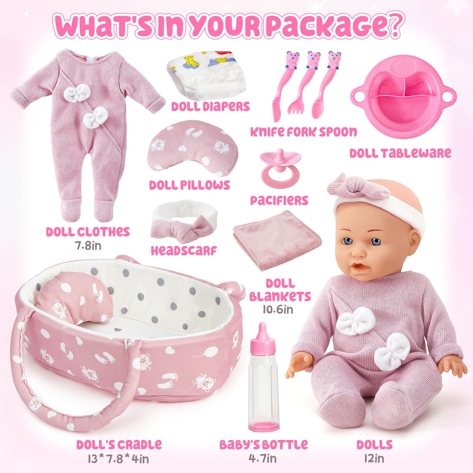 Golray soft bassinet cover providing a warm resting space for the doll.