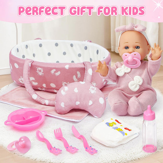 Golray soft doll wearing clothes and a jumpsuit for easy dressing play.