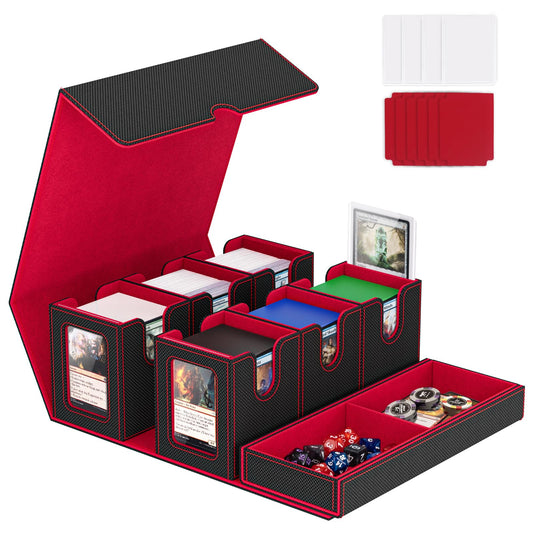 Gomyrod 7-in-1 deck box overview showing organized storage and display options
