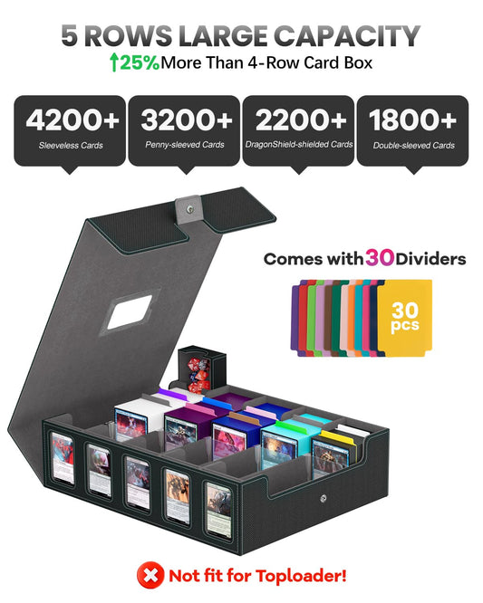 Gomyrod commander display windows highlight rare cards for quick access.
