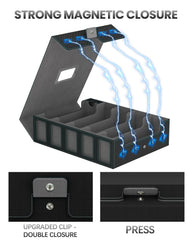 Gomyrod magnetic cover doubles as part of a playmat setup during casual games.