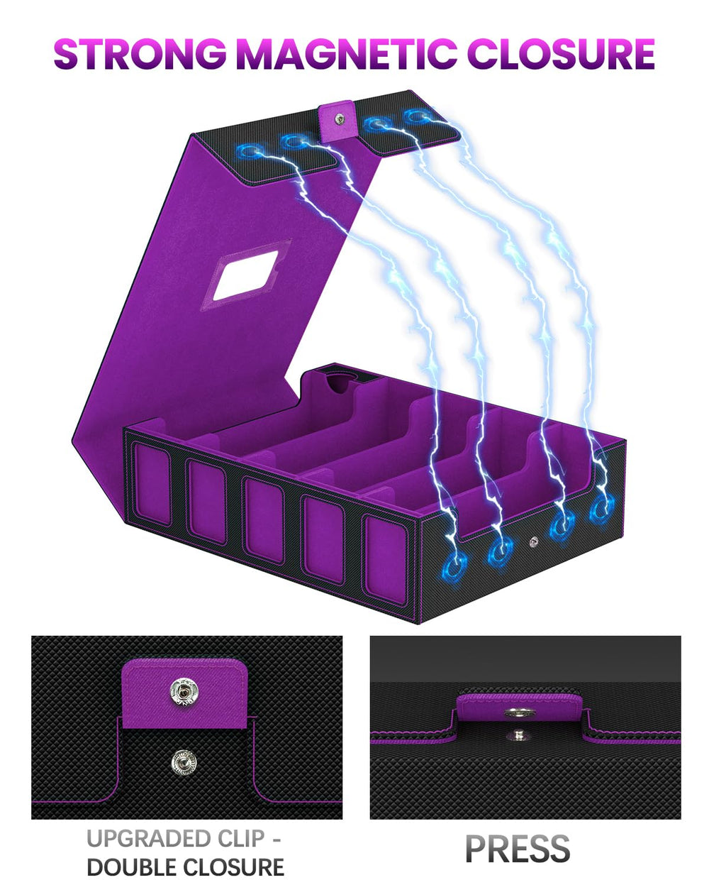Gomyrod magnetic lid doubles as a playmat ready surface for setup.