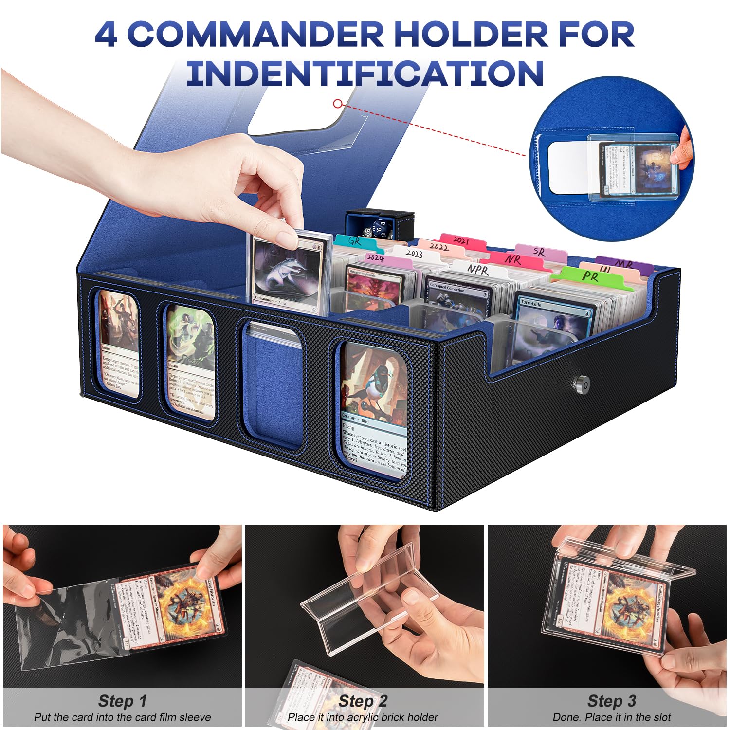 Gomyrod patented handle design for easy transport to game nights