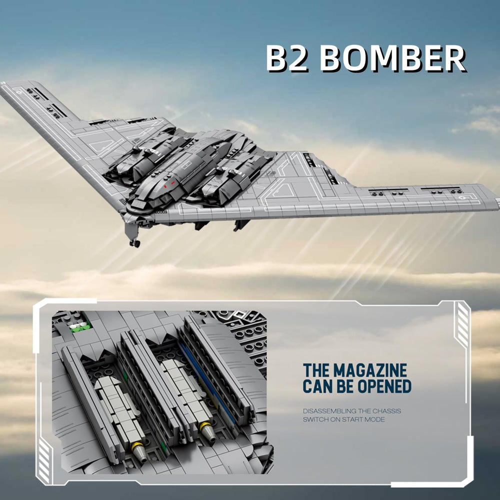 Assorted accessories and missiles included with the Gonli B-2 kit, ready for mission scenes.