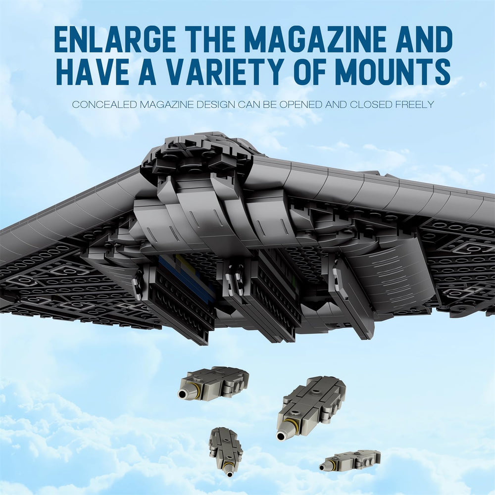 Wings and fuselage of Gonli B-2 Bomber emphasize scale and precision.