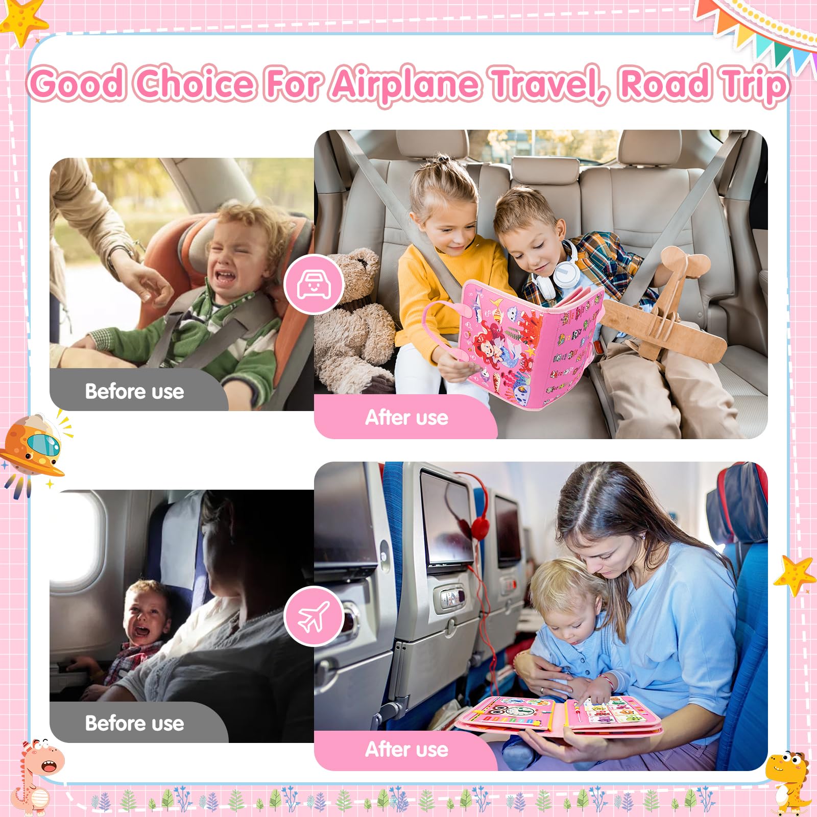 Goobaetoy Busy Board laces section boosts dexterity during play