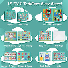 Goobaetoy Busy Board travel-friendly design keeps kids engaged on the go