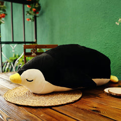 GOOC Emperor Penguin plush pillow side view ideal for desk or sofa decor