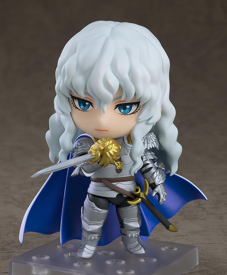 Good Smile Griffith Nendoroid serious face enables expressive scenes.