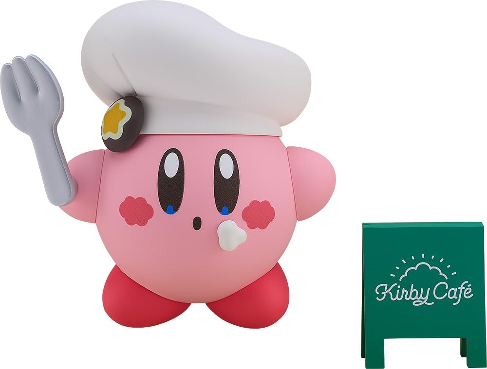 Good Smile Kirby Cafe Ver. faceplates showcase versatile expressions for dynamic posing.