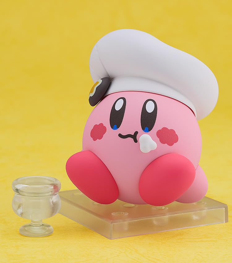 Good Smile Kirby Cafe Ver. sign and fork add charming cafe moments.