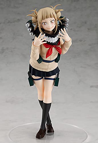 Himiko Toga Pop Up Parade figure, up-close face detail, vibrant multicolor finish.