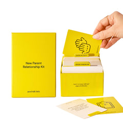 Good Talk Baby new parent relationship kit prompts cards spark meaningful conversations.