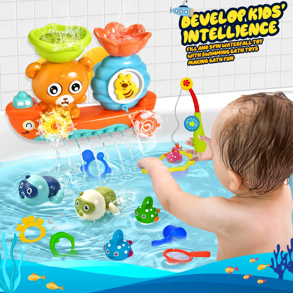 GOODLOGO turtle-swim bath toy moves in water for active play