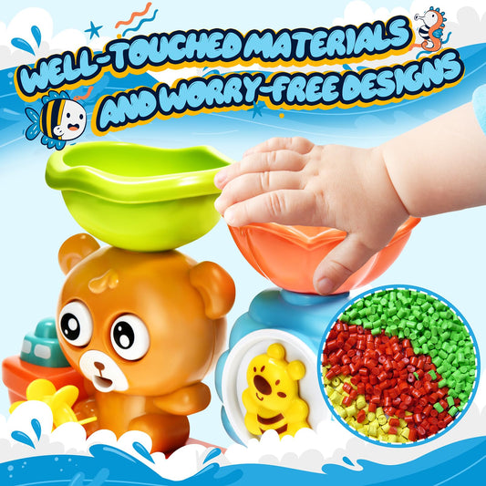 GOODLOGO suction cups ensure secure attachment to tub walls.