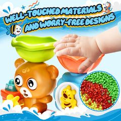GOODLOGO suction cups ensure secure attachment to tub walls.