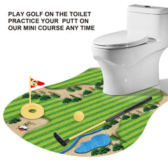 GOODLYSPORTS Toilet Golf Game retractable club close-up, easy setup.