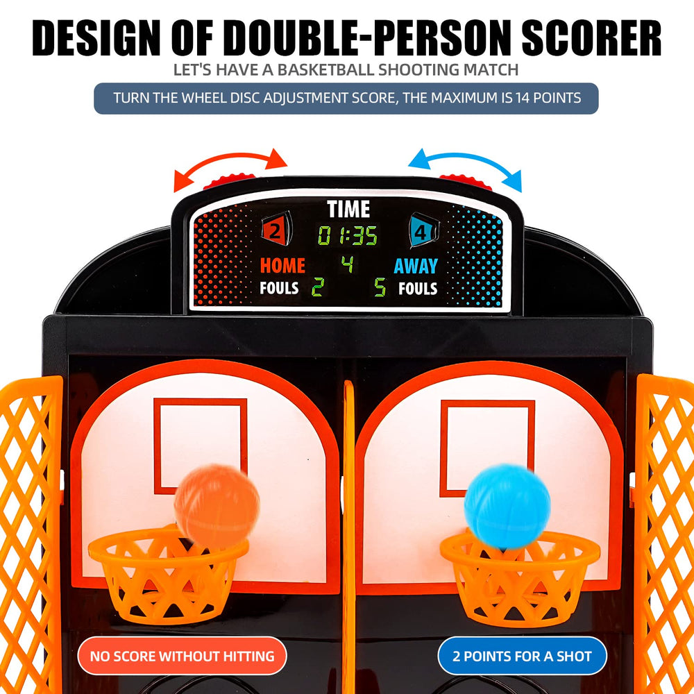 GOODLYSPORTS mini basketball frames support steady shots on your desktop.