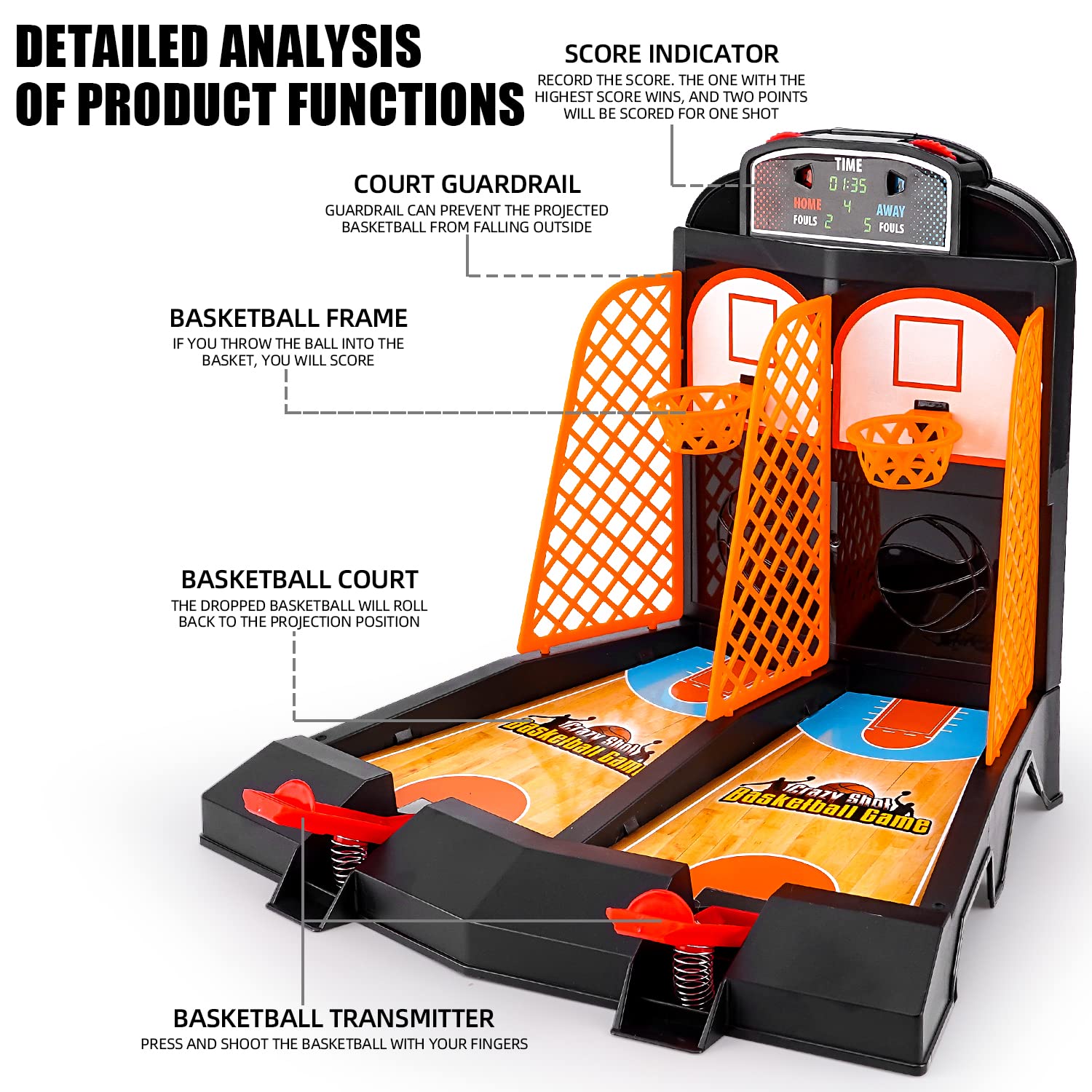 GOODLYSPORTS rebound with built-in score keeper for immediate feedback during play.