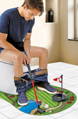 GOODLYSPORTS Toilet Golf Set creates a playful mini golf course in your bathroom.