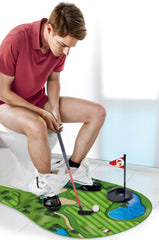 GOODLYSPORTS Toilet Golf set: compact practice station for quick bathroom play