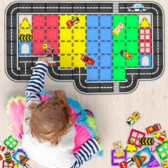 Goodtiles safe ABS plastic—durable, toddler-friendly construction tiles.