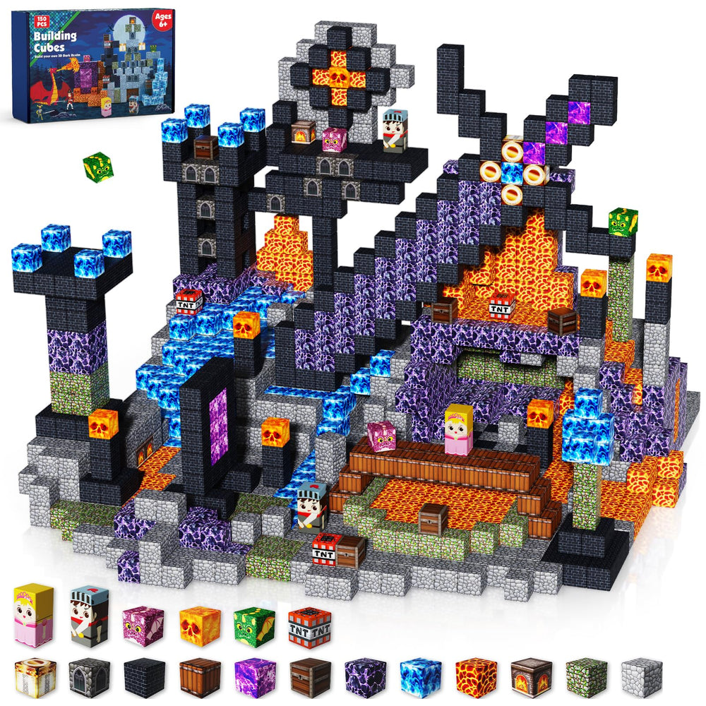 Goody King 150pcs magnetic building blocks; versatile set for creative storytelling and STEM play.