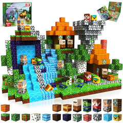 Goody King 200-pcs magnetic blocks assembly: builds shapes to boost fine motor skills and creativity