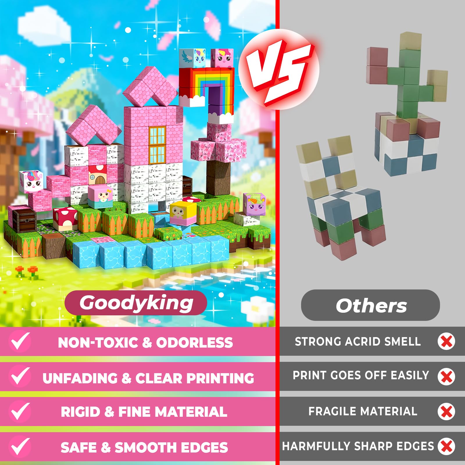 Goody King classroom-ready blocks support collaborative learning and creativity.