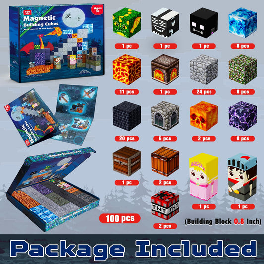 Goody King Dark Castle blocks used for tower-building to improve spatial awareness.