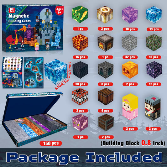 Goody King Dark Castle set with colorful magnets fuels imaginative construction fun.
