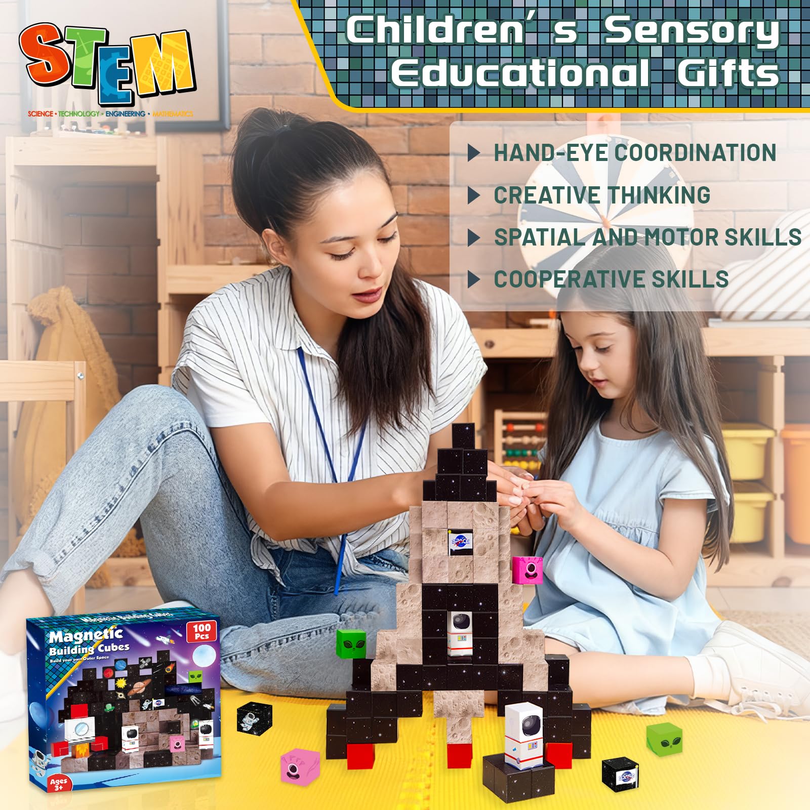 Goody King space toy set presented as a festive gift for Christmas
