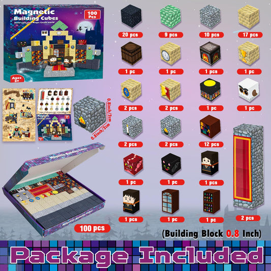 Goody King magic house design built with magnetic blocks encourages construction.