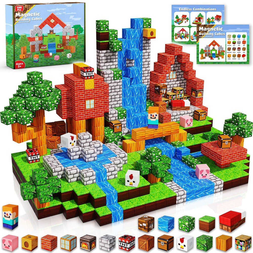 Goody King Magnetic Blocks 100pcs cubes enable creative STEM play.