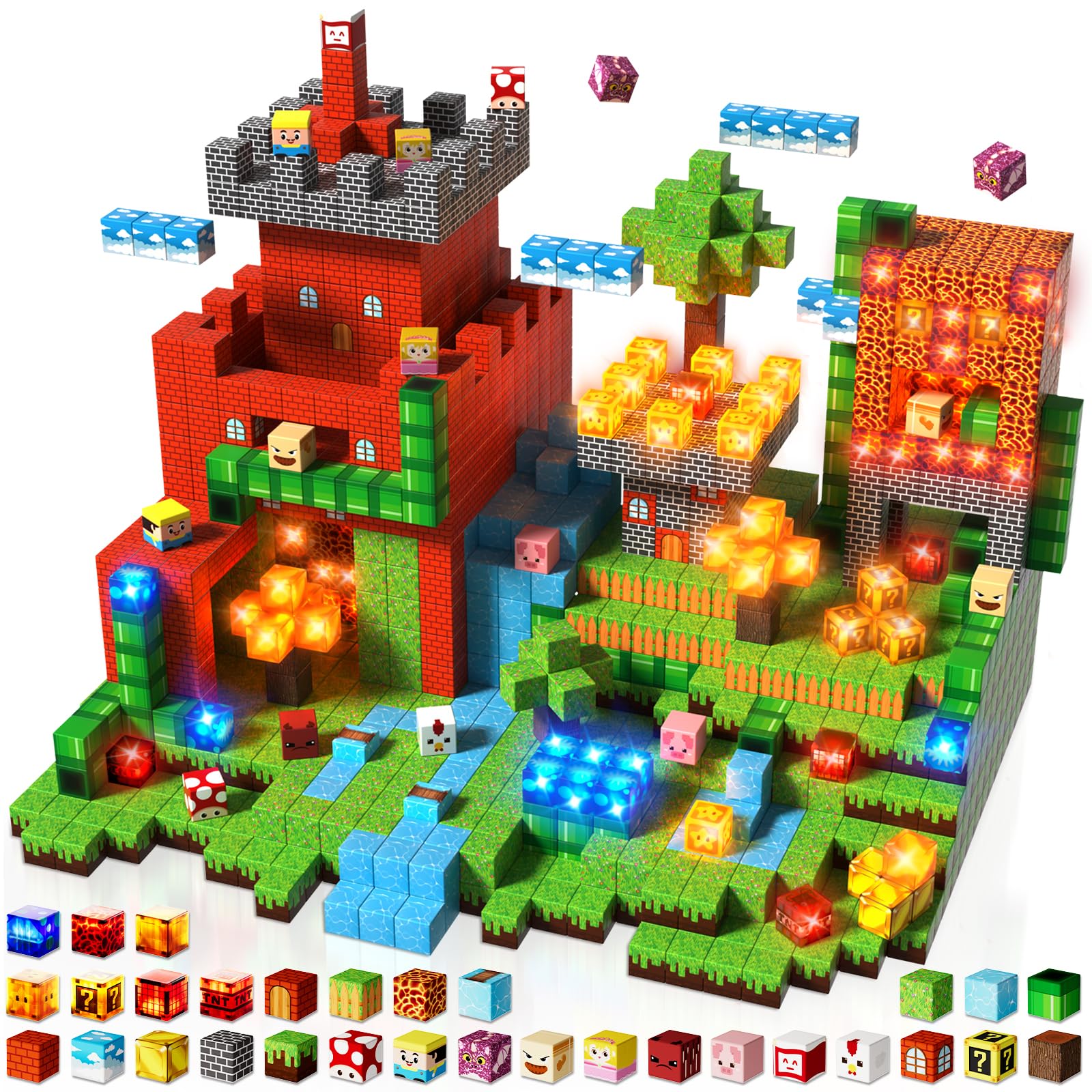 Goody King magnetic blocks glow in the dark for immersive STEM play