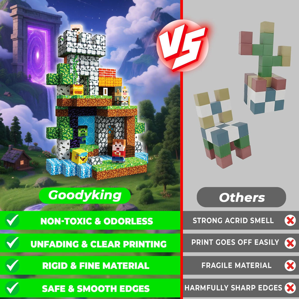 Goody King magnetic blocks open-ended play invites independent problem solving