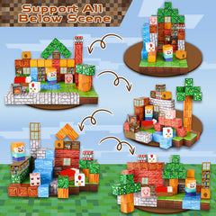 Goody King Magnetic Blocks with stable magnets for sturdy constructions.
