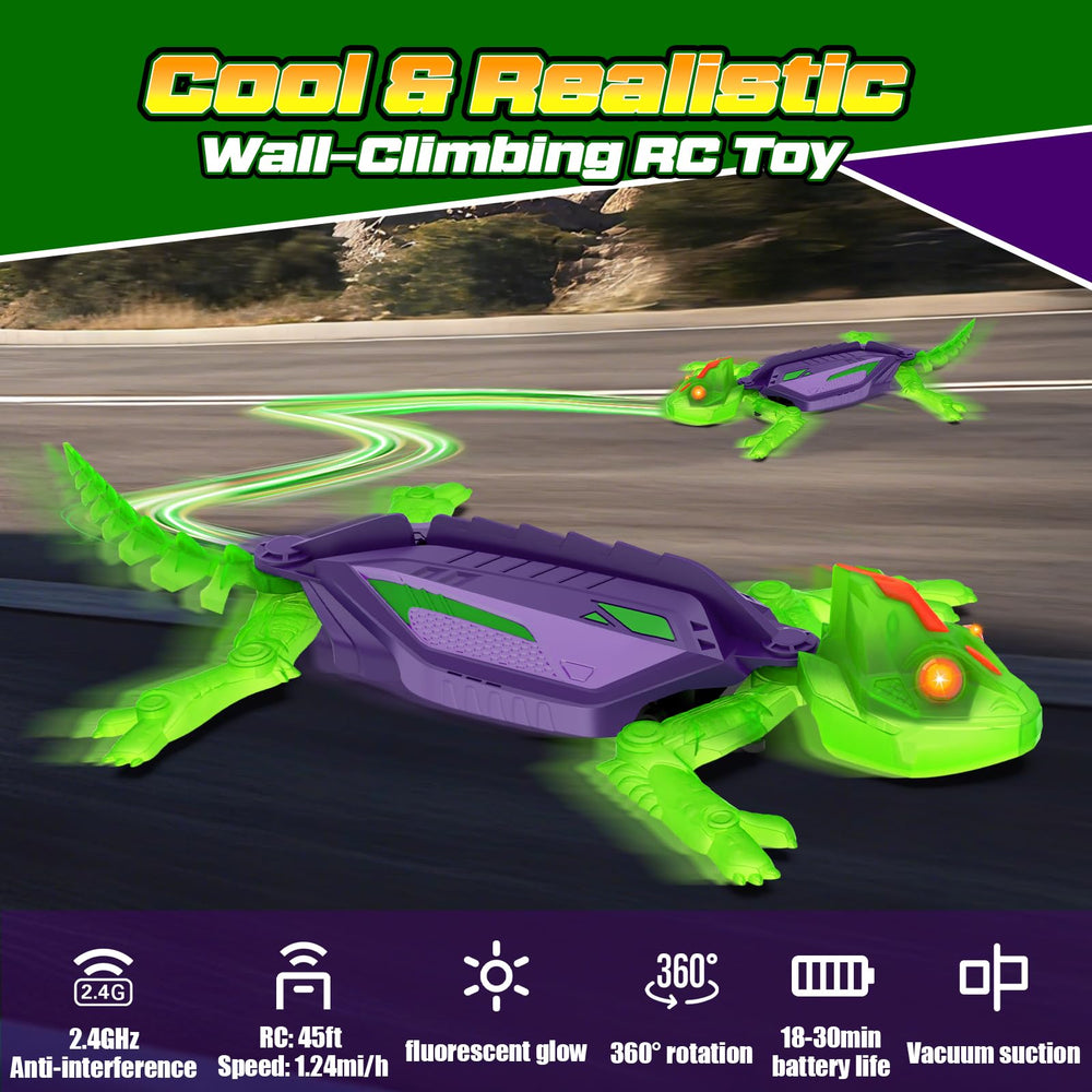 Goody King remote control with 2.4GHz signal enables precise movements.