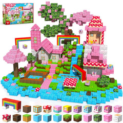 Goody King unicorn blocks forming a castle, promoting imaginative play.