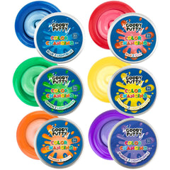 Goody Putty green-to-light-green tin for color-changing tactile play that helps focus.