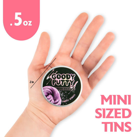 Goody Putty Dazzle Tin Glitter Copper enhances fine motor focus with shimmering color