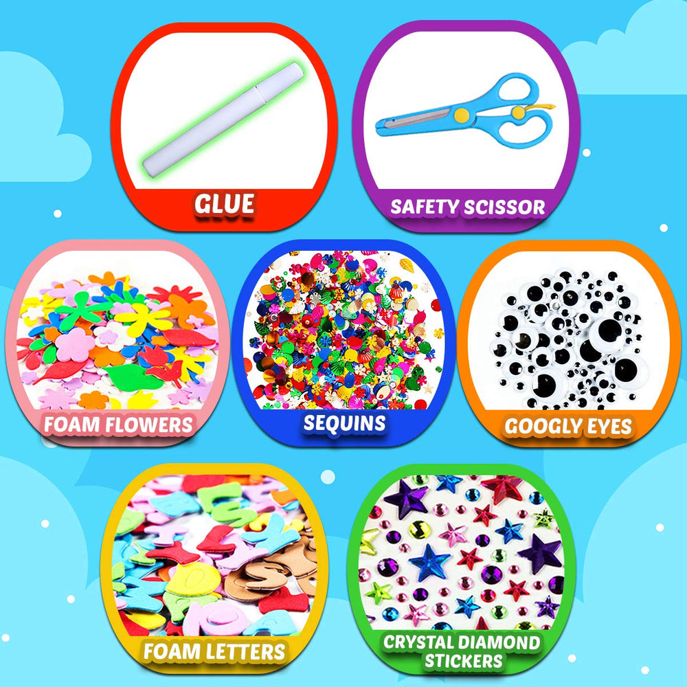 Reusable Goody King jar stores supplies neatly for easy cleanup.