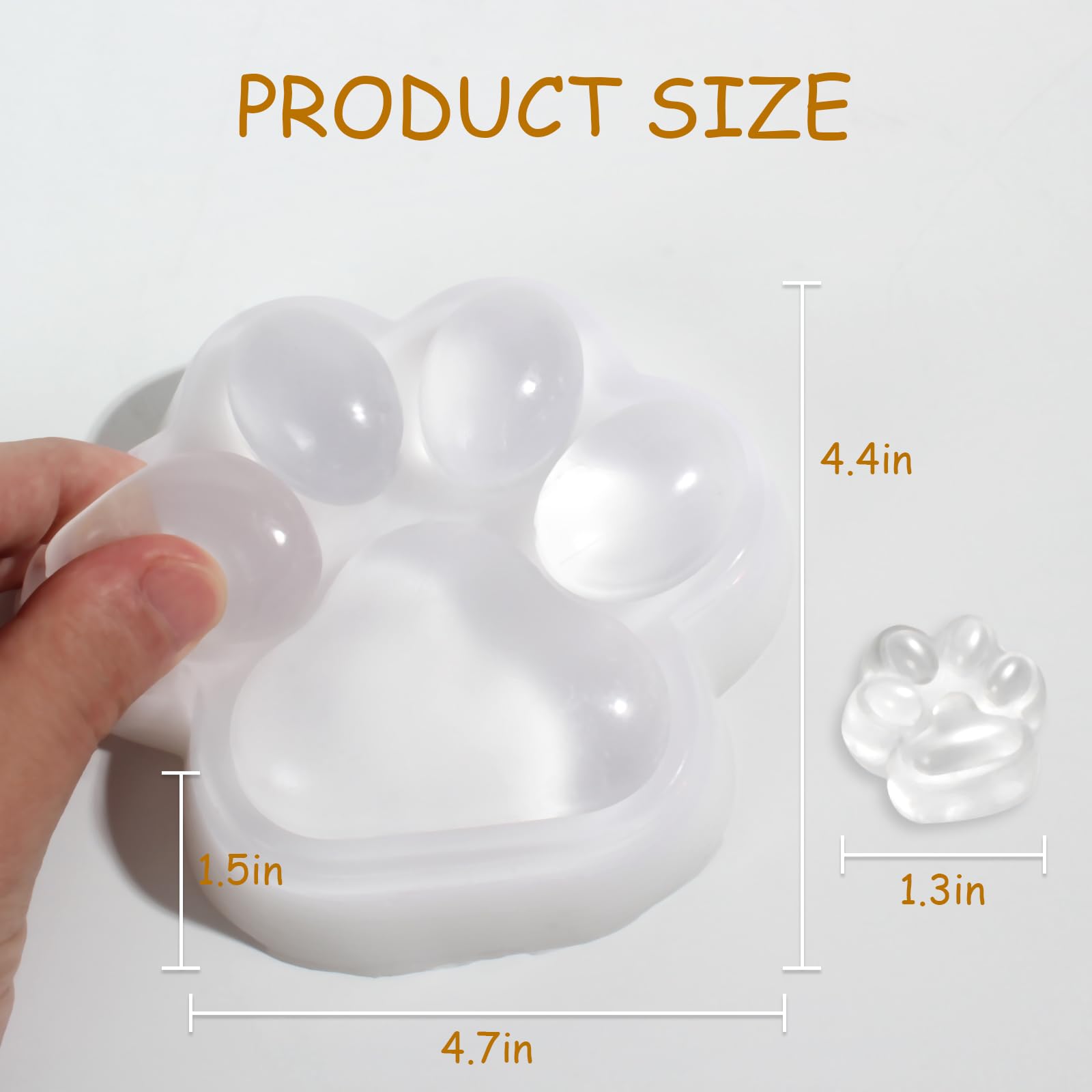 Close-up of Goofuny Taba Squishy Paw jelly-like texture.