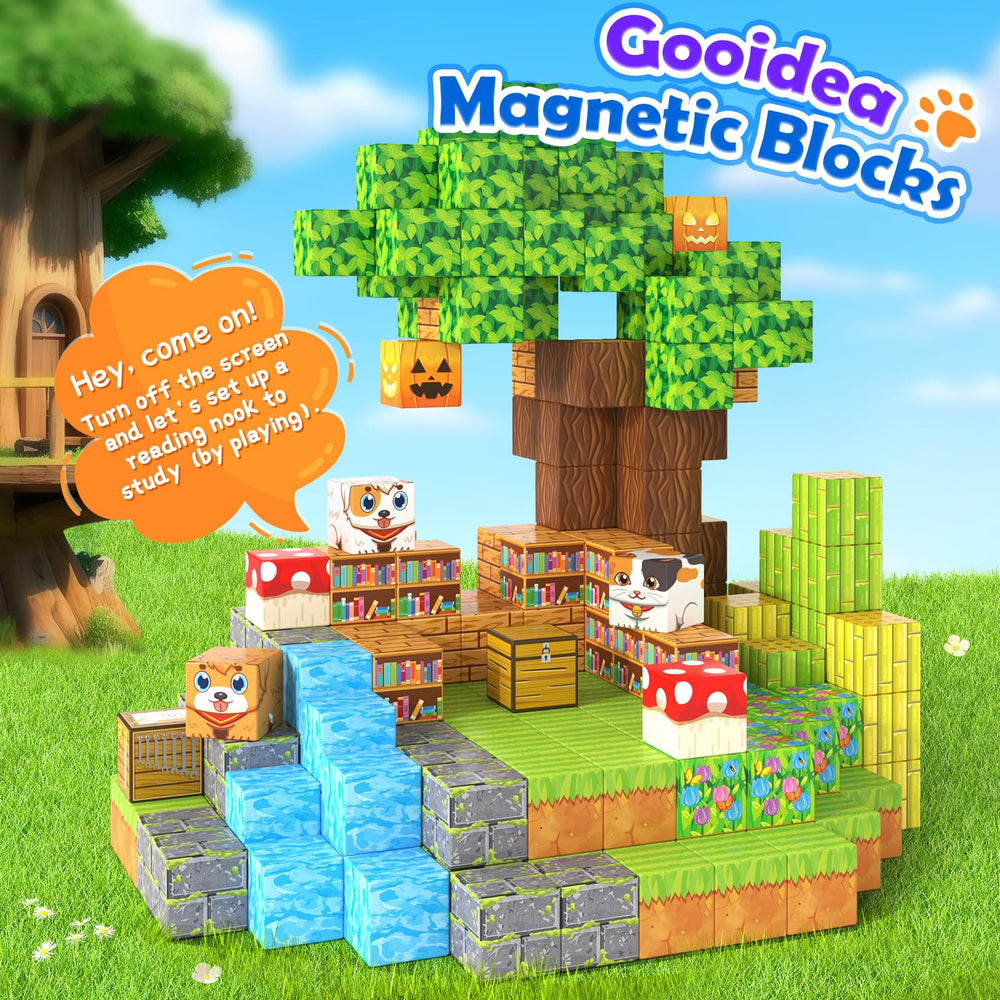 Gooidea 90-piece bamboo grove design blocks for imaginative construction.