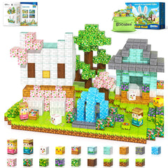 Gooidea bunny garden blocks with puzzle panel spark creative play.