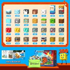 Gooidea Magnetic Blocks Colorfast UV-printed, washable surface for easy cleanup.