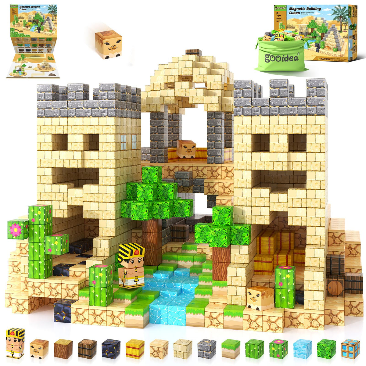 Gooidea desert camel block for imaginative play and fine motor skills