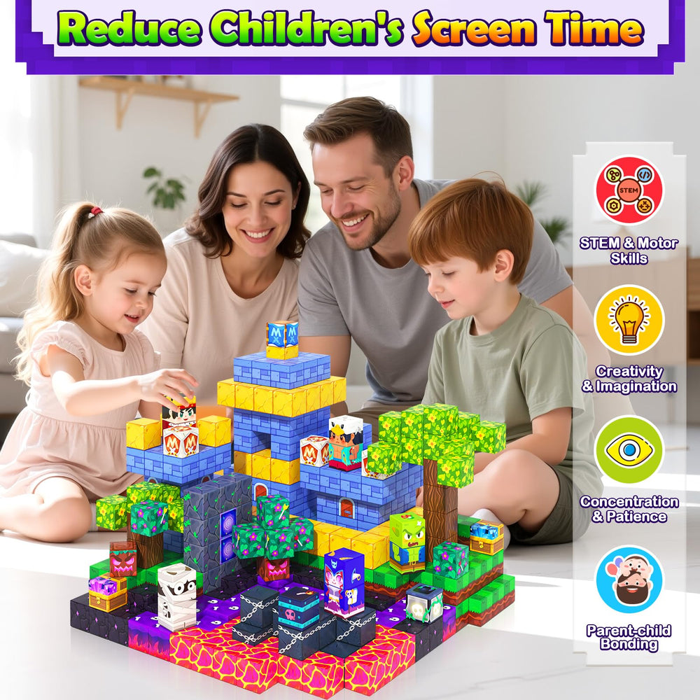 Gooidea family-friendly open-ended play around a table without screens